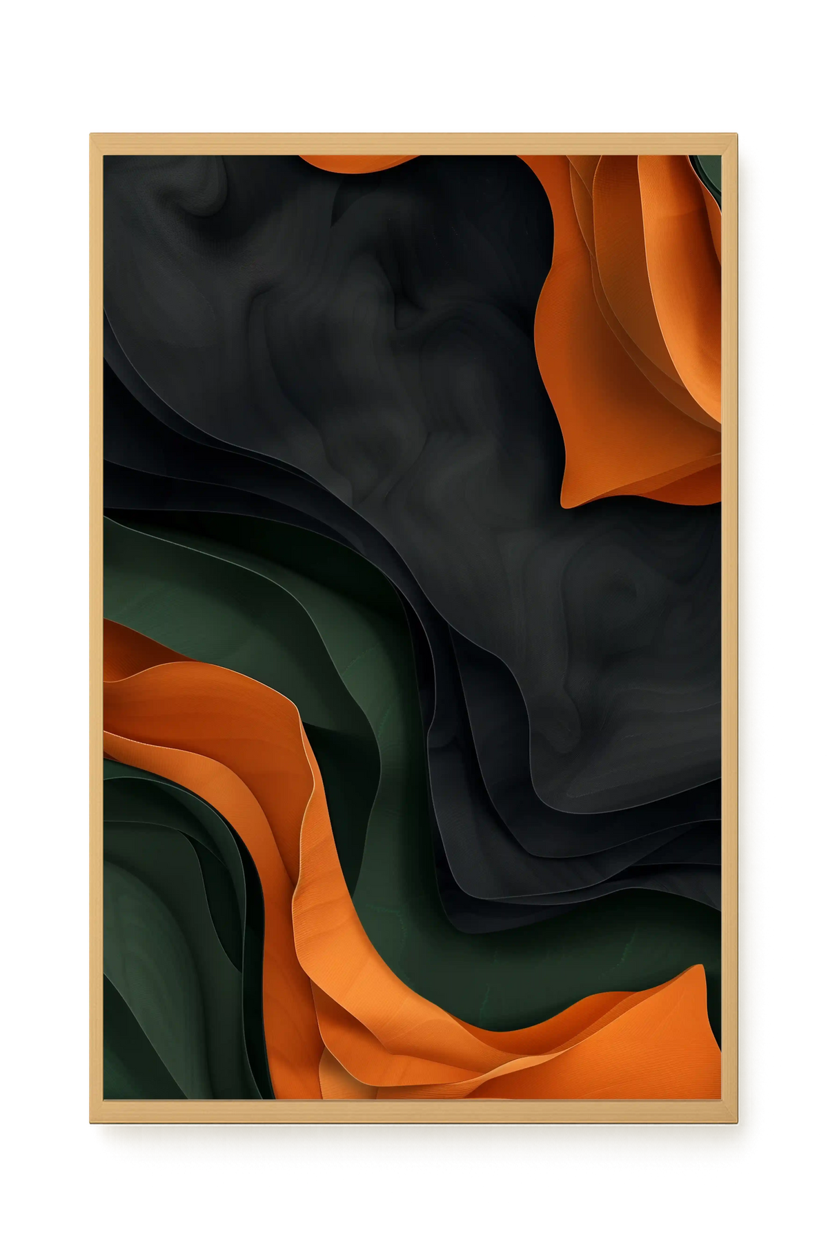 Organic Abstract Canvas Wall Art