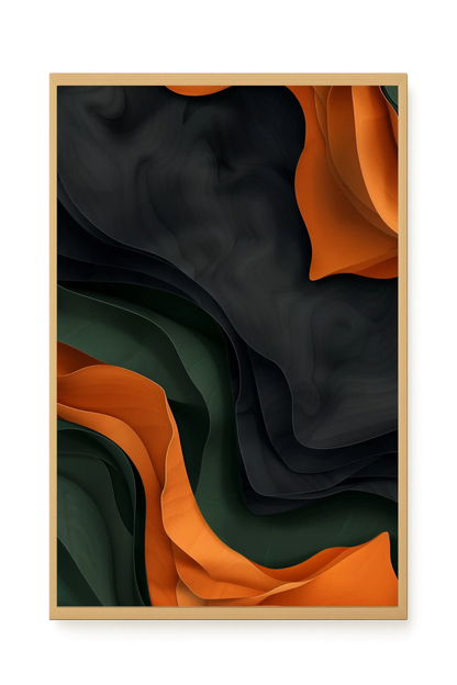 Organic Abstract Canvas Wall Art
