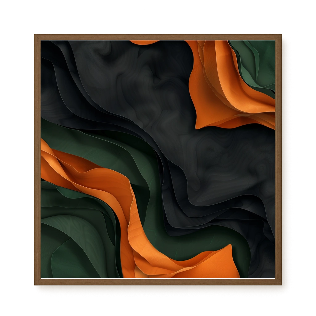 Organic Abstract Canvas Wall Art