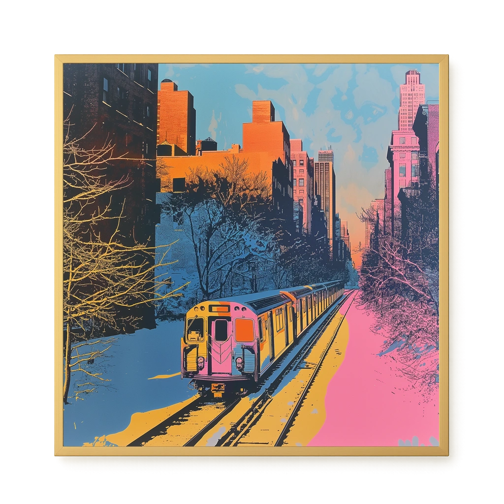 Urban Train Canvas Print
