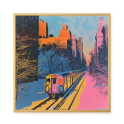 Urban Train Canvas Print