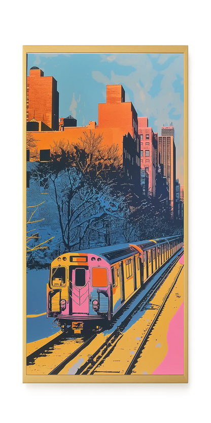 Urban Train Canvas Print