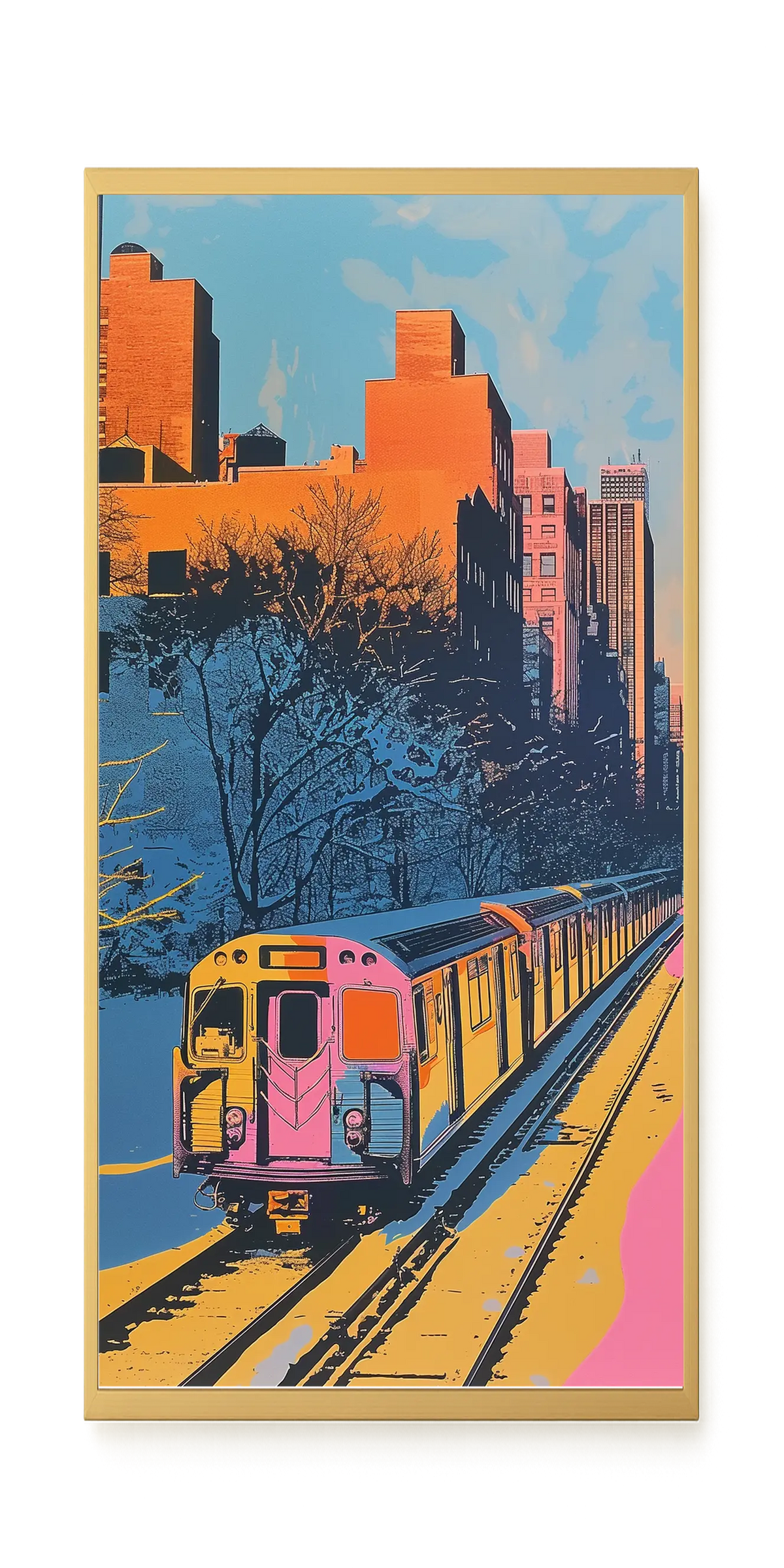Urban Train Canvas Print