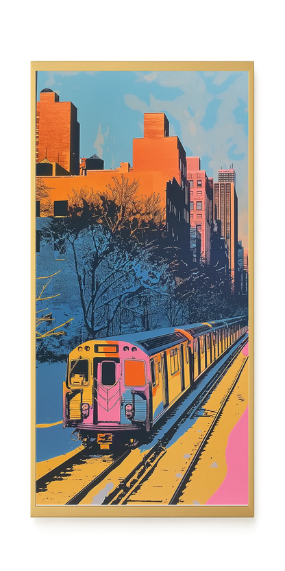 Urban Train Canvas Print
