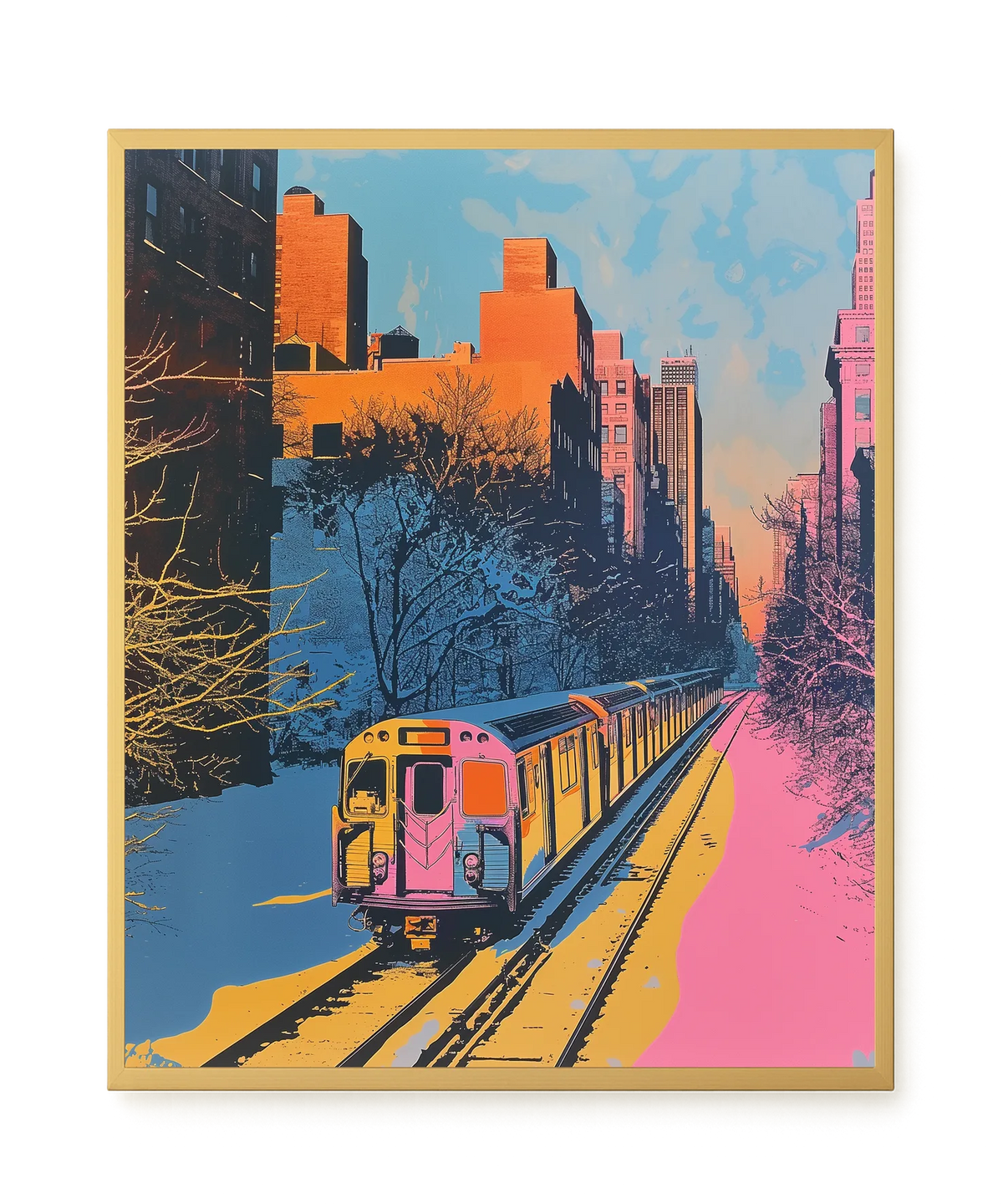 Urban Train Canvas Print