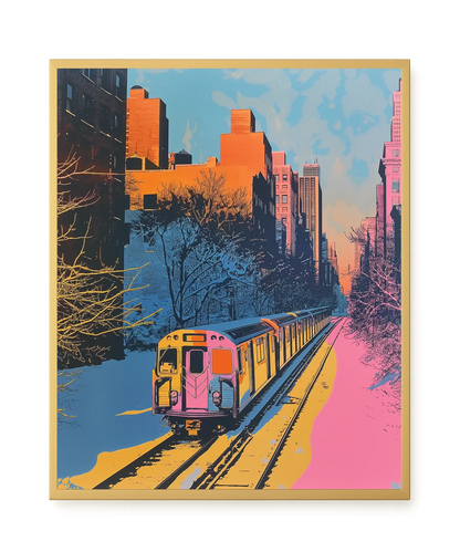 Urban Train Canvas Print