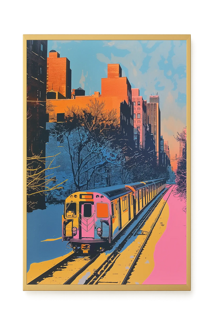 Urban Train Canvas Print