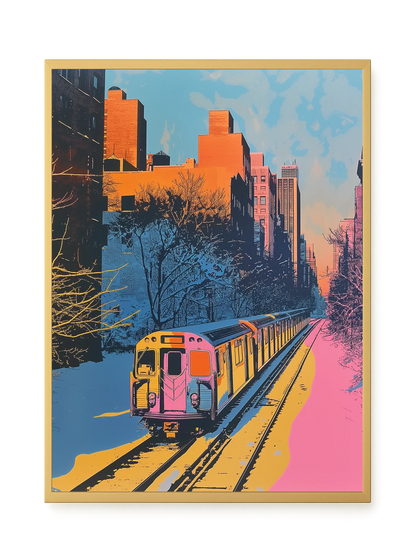 Urban Train Canvas Print