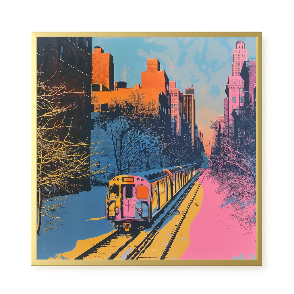 Urban Train Canvas Print