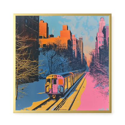 Urban Train Canvas Print