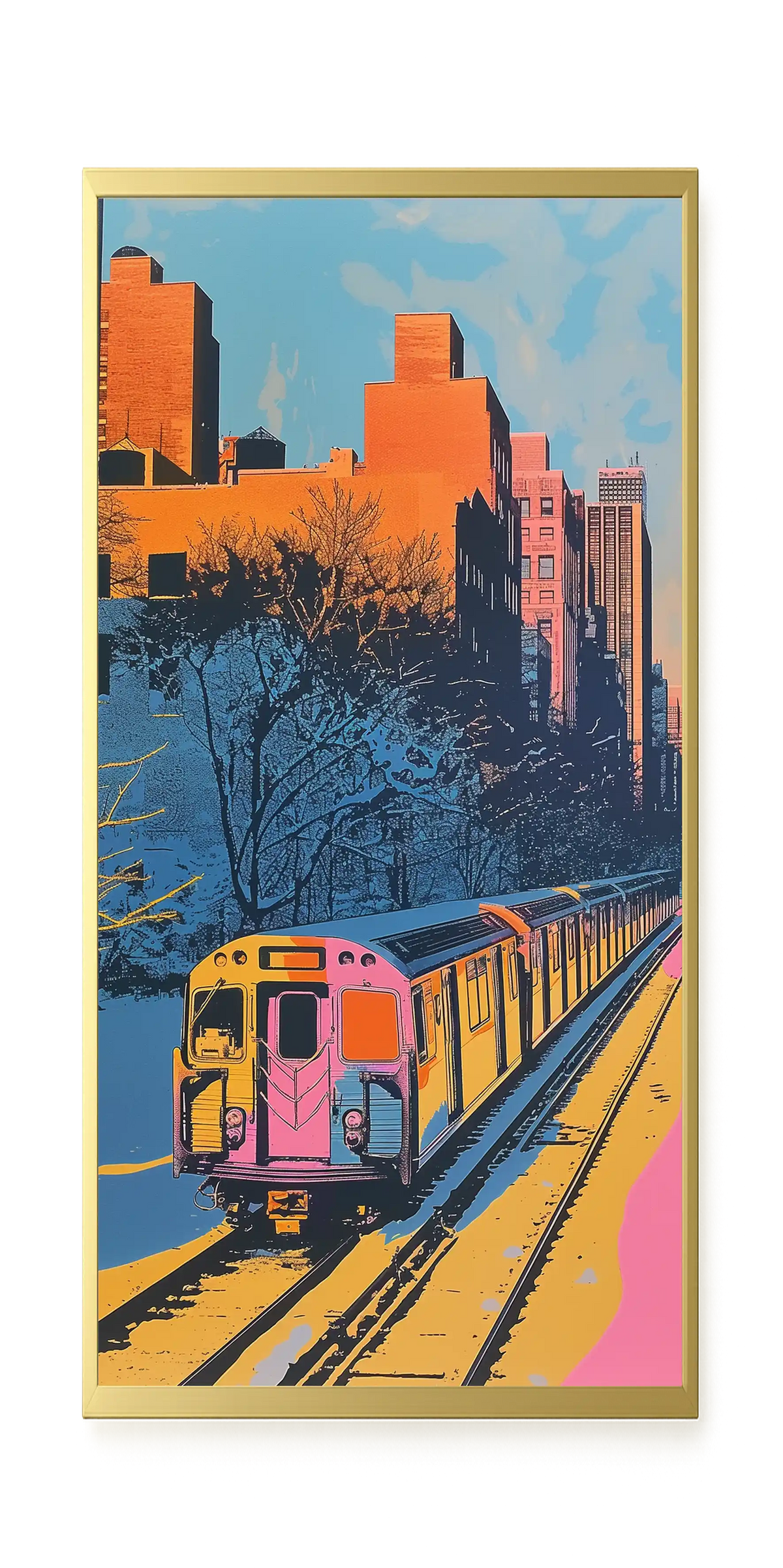 Urban Train Canvas Print