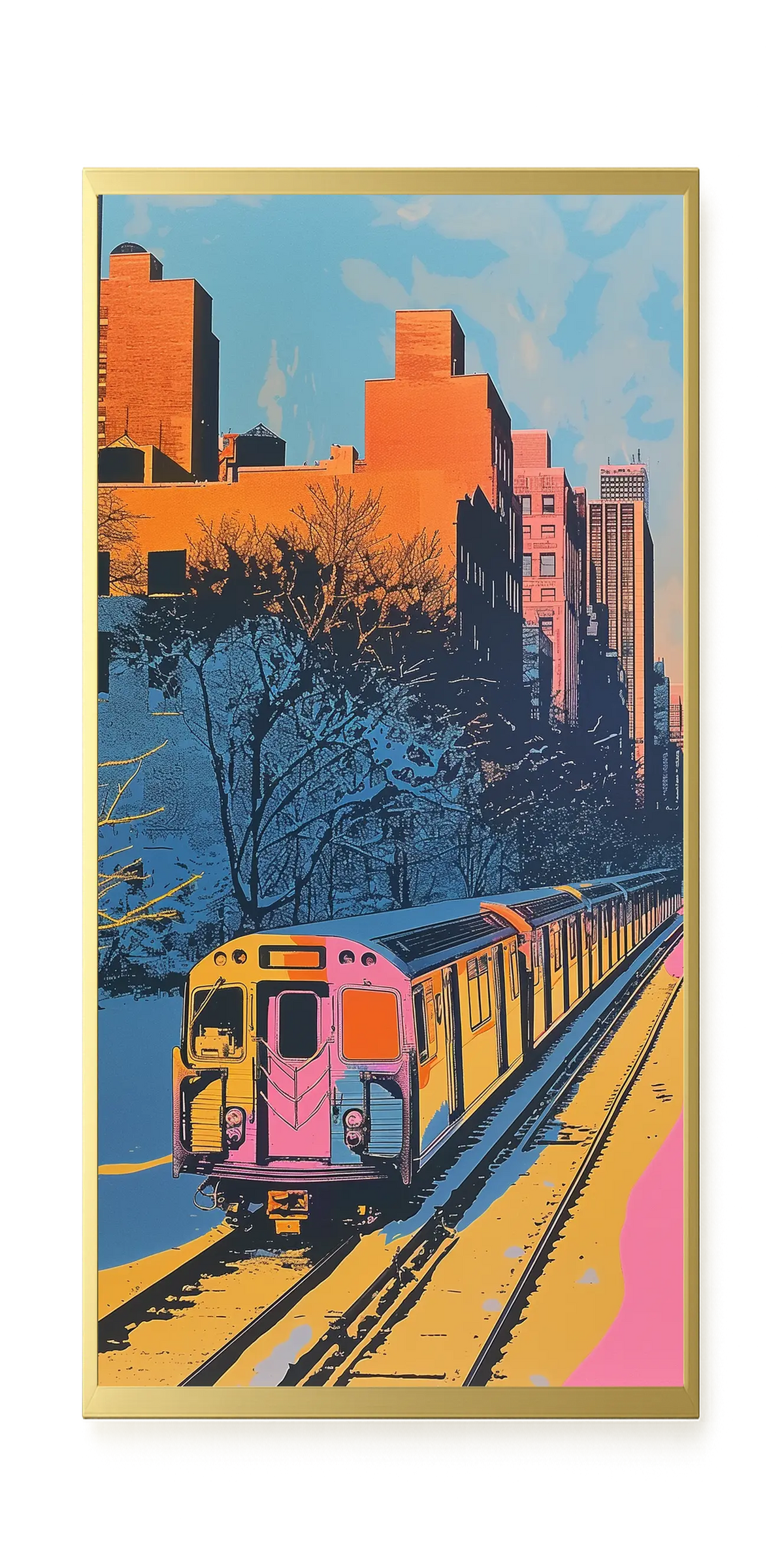 Urban Train Canvas Print