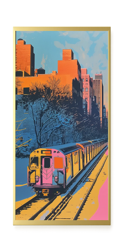 Urban Train Canvas Print