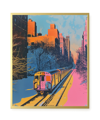 Urban Train Canvas Print