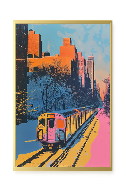 Urban Train Canvas Print