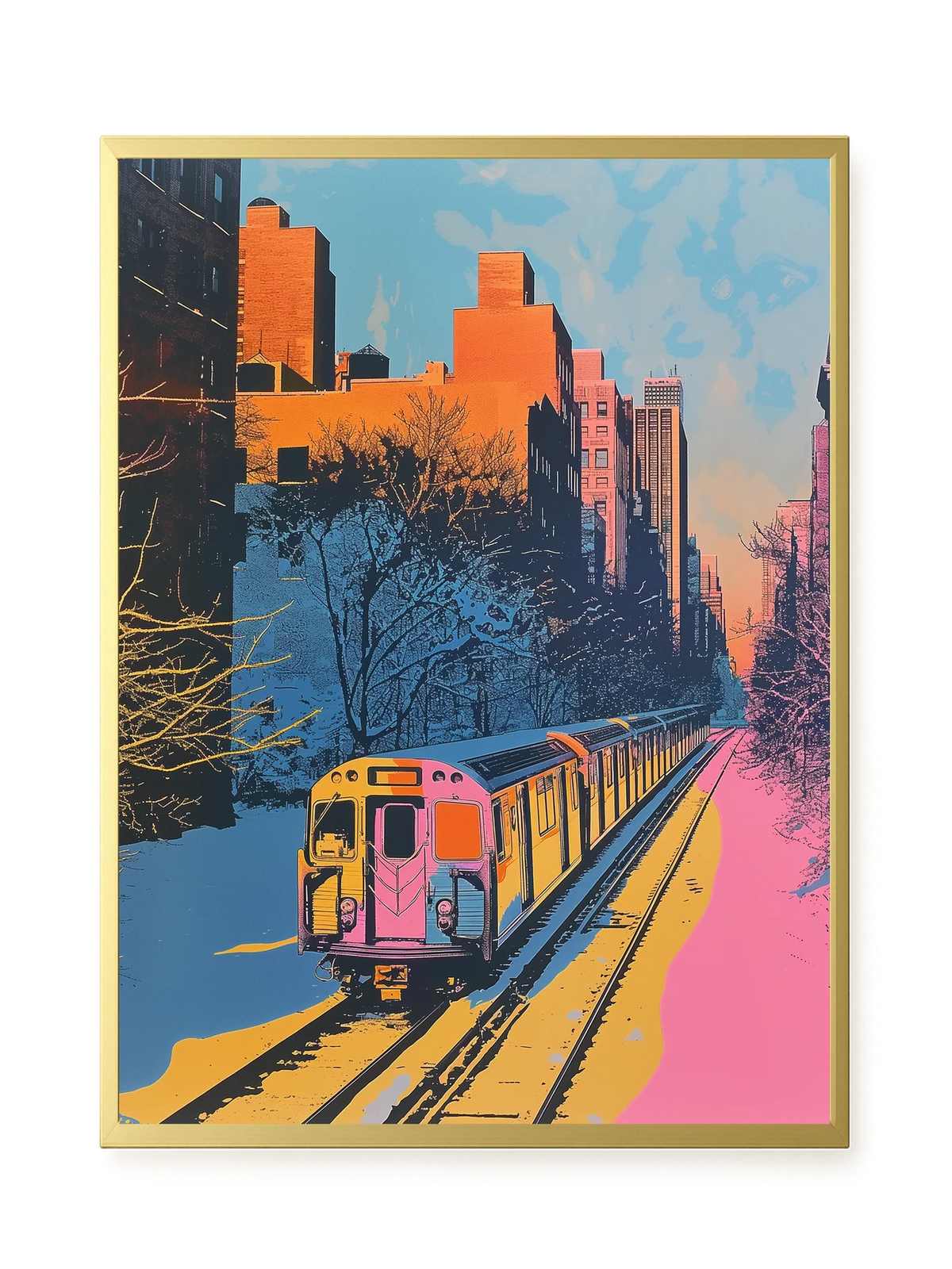 Urban Train Canvas Print