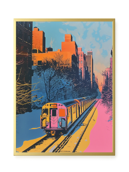 Urban Train Canvas Print