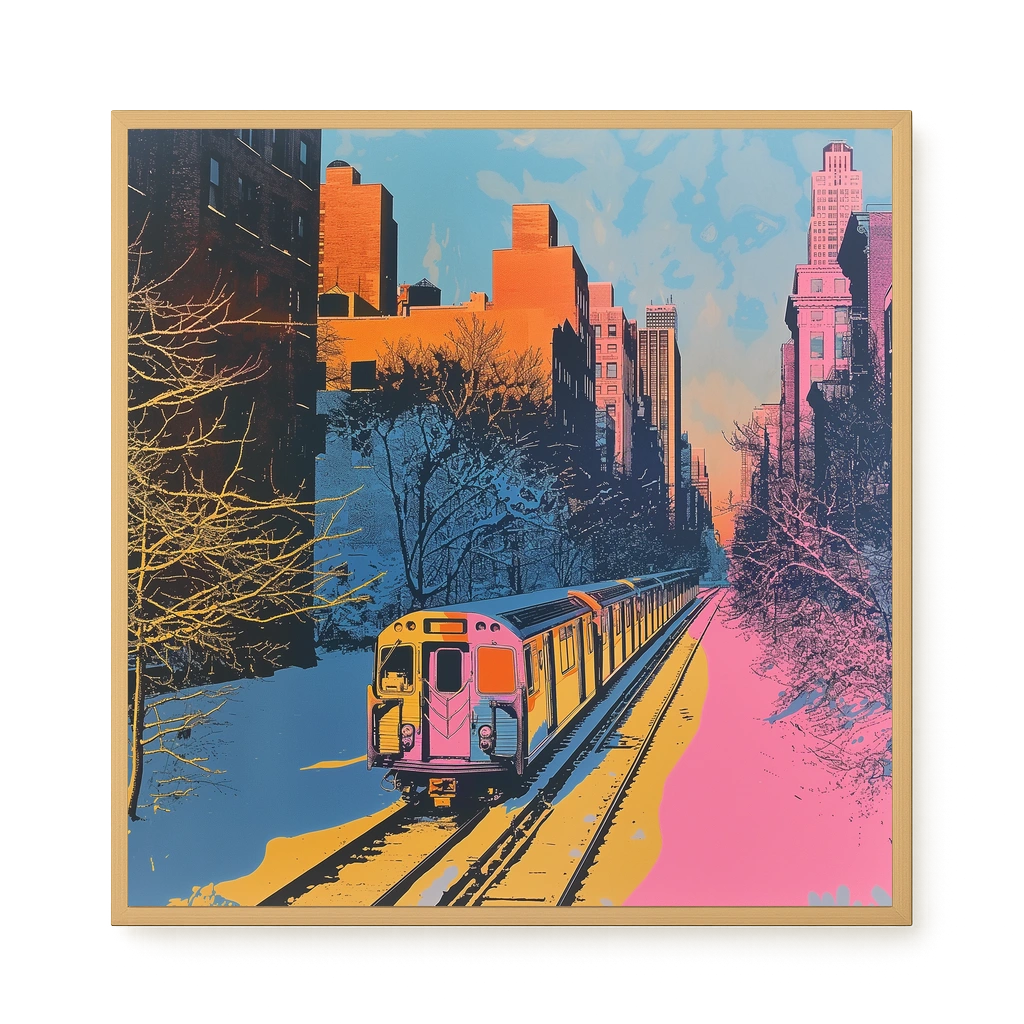 Urban Train Canvas Print