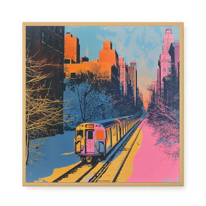 Urban Train Canvas Print