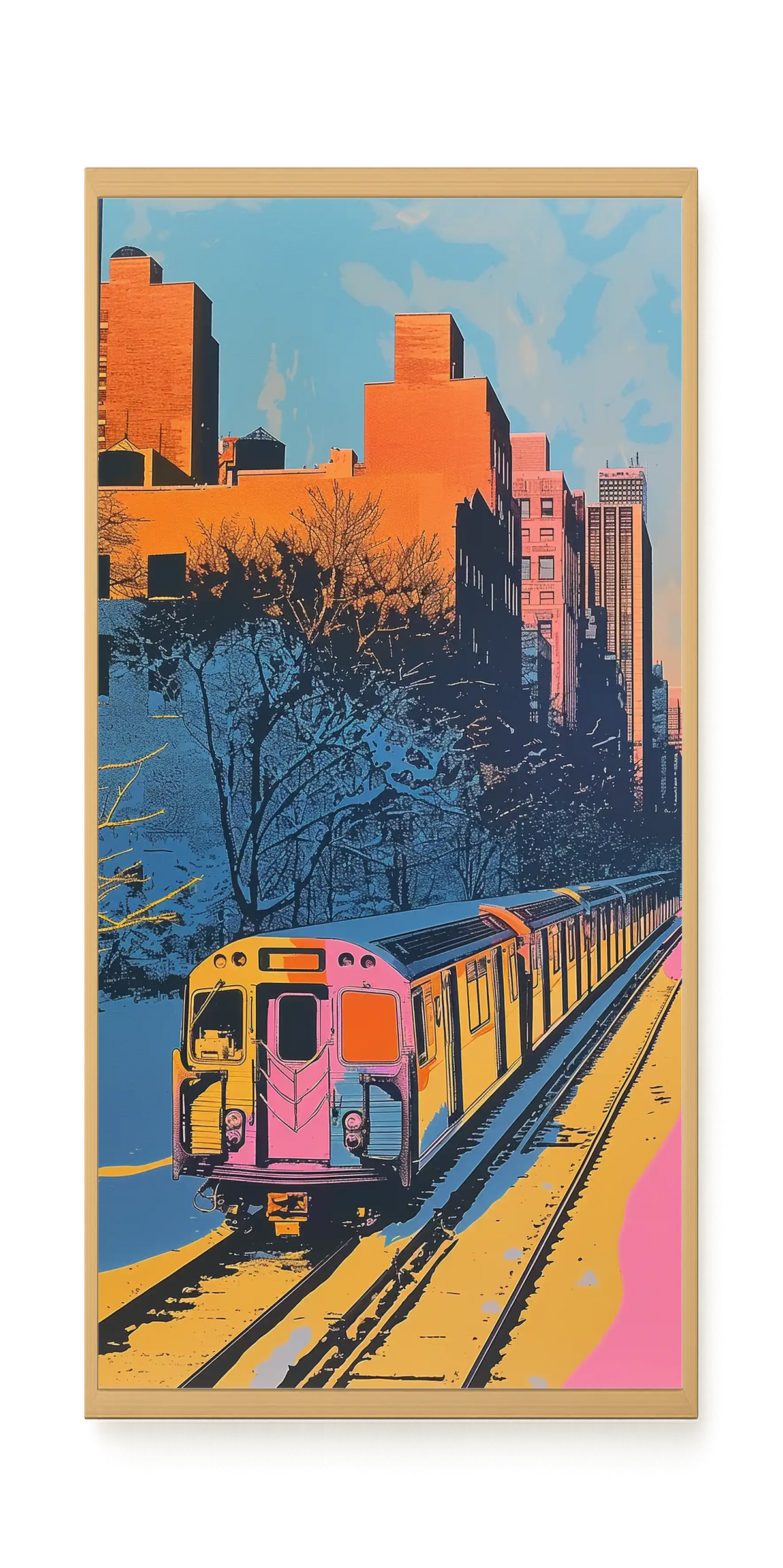 Urban Train Canvas Print