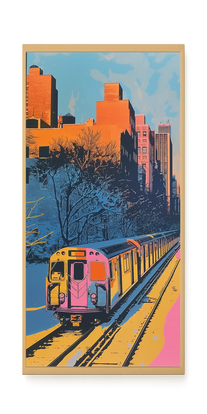 Urban Train Canvas Print