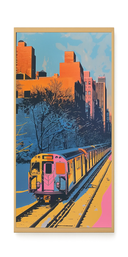 Urban Train Canvas Print