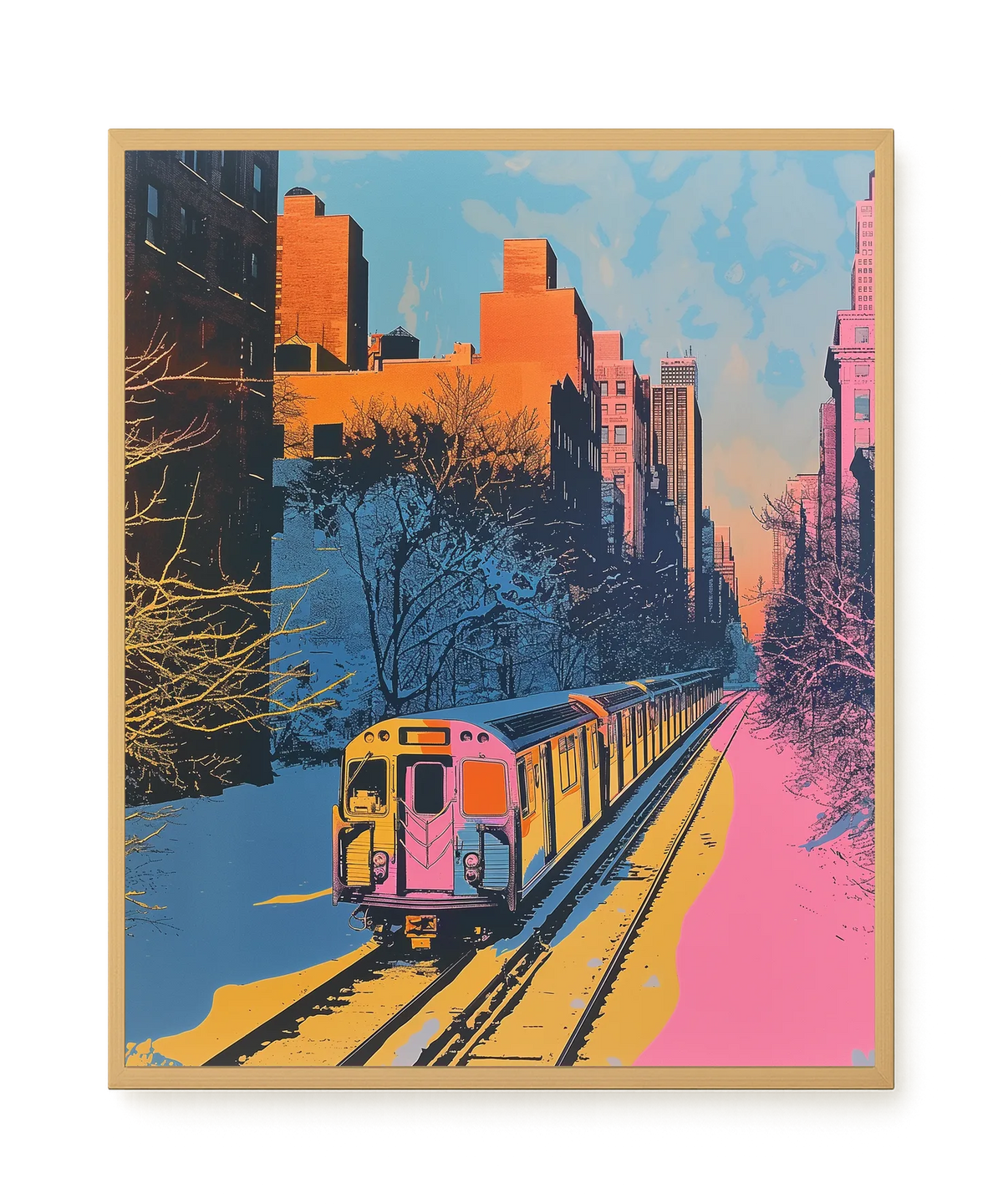Urban Train Canvas Print