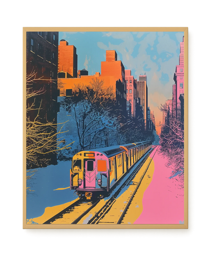 Urban Train Canvas Print