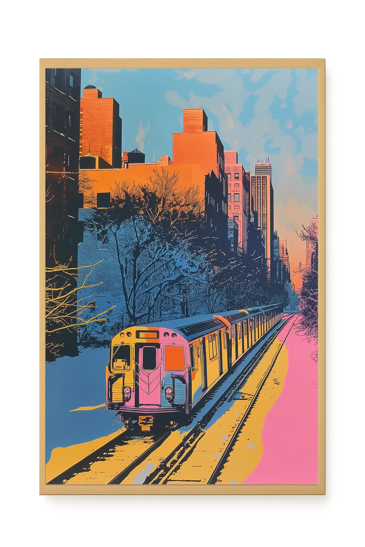 Urban Train Canvas Print