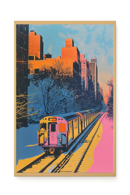 Urban Train Canvas Print