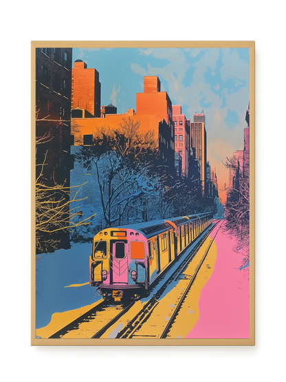 Urban Train Canvas Print