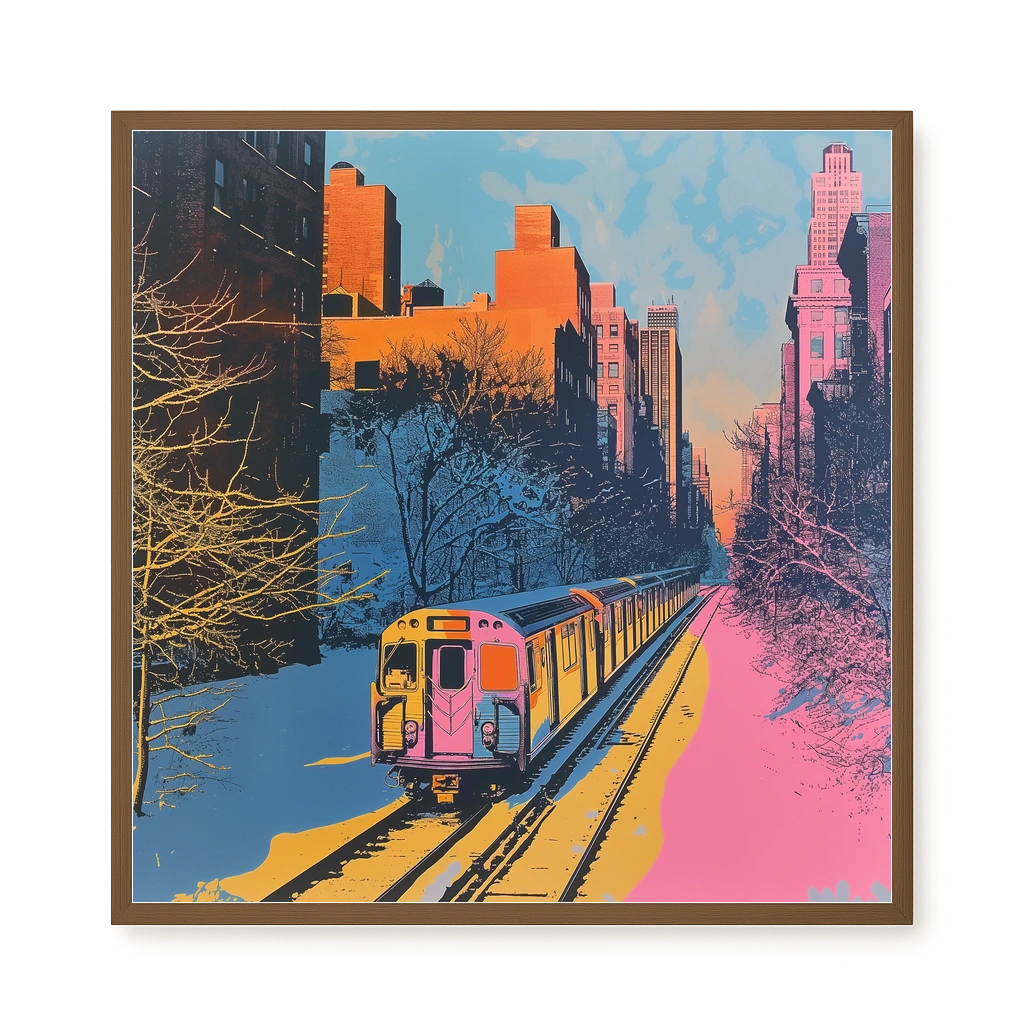 Urban Train Canvas Print