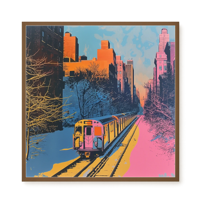 Urban Train Canvas Print