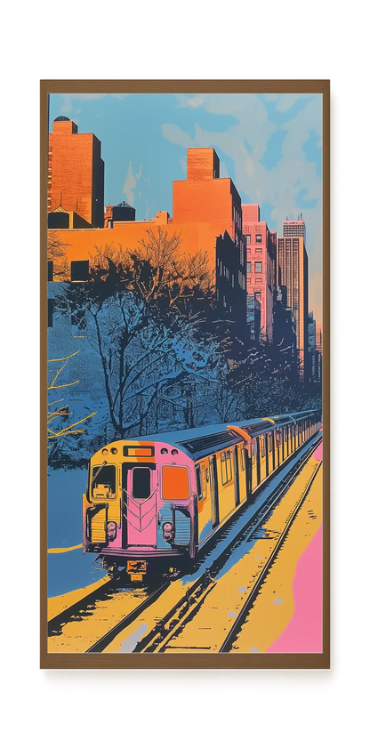 Urban Train Canvas Print