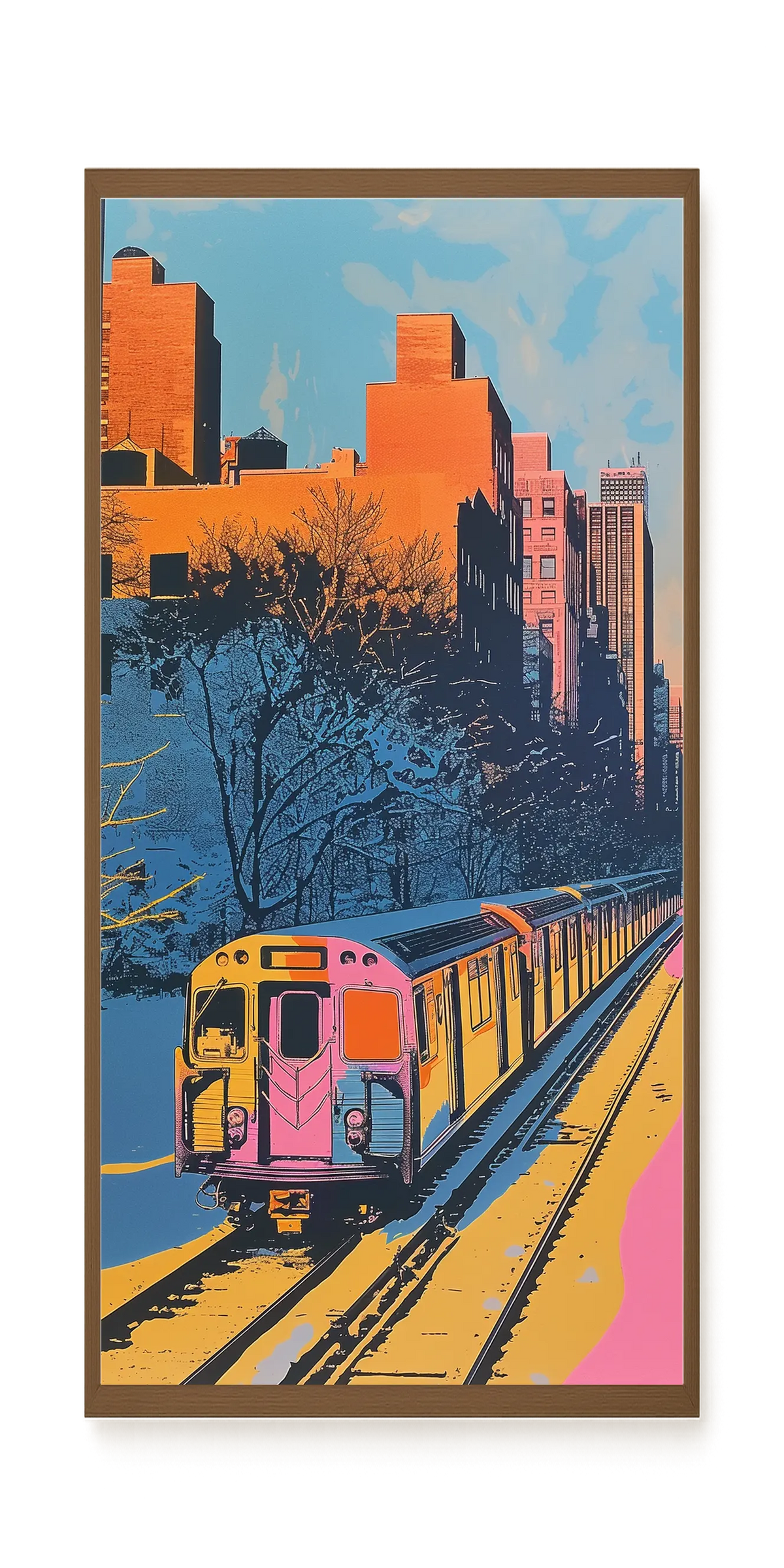 Urban Train Canvas Print