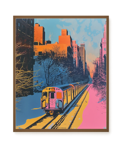 Urban Train Canvas Print