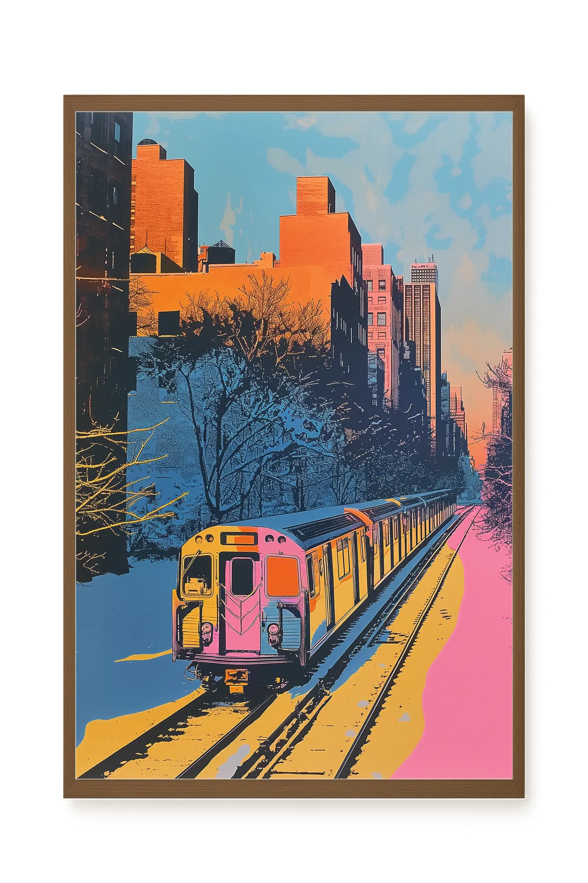 Urban Train Canvas Print