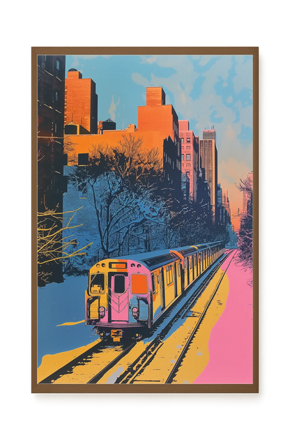 Urban Train Canvas Print