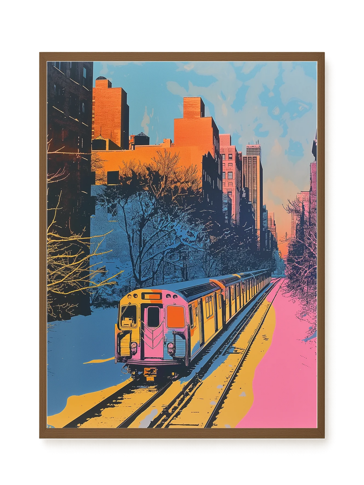 Urban Train Canvas Print