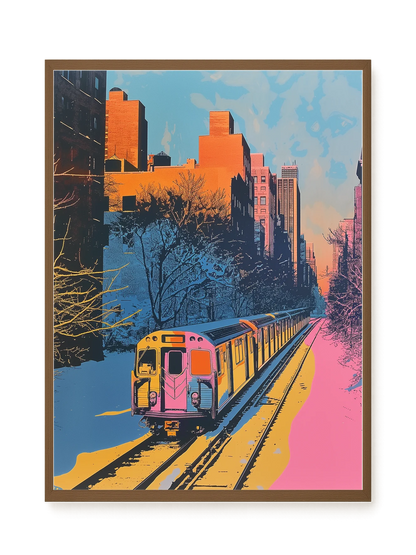 Urban Train Canvas Print