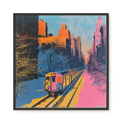 Urban Train Canvas Print