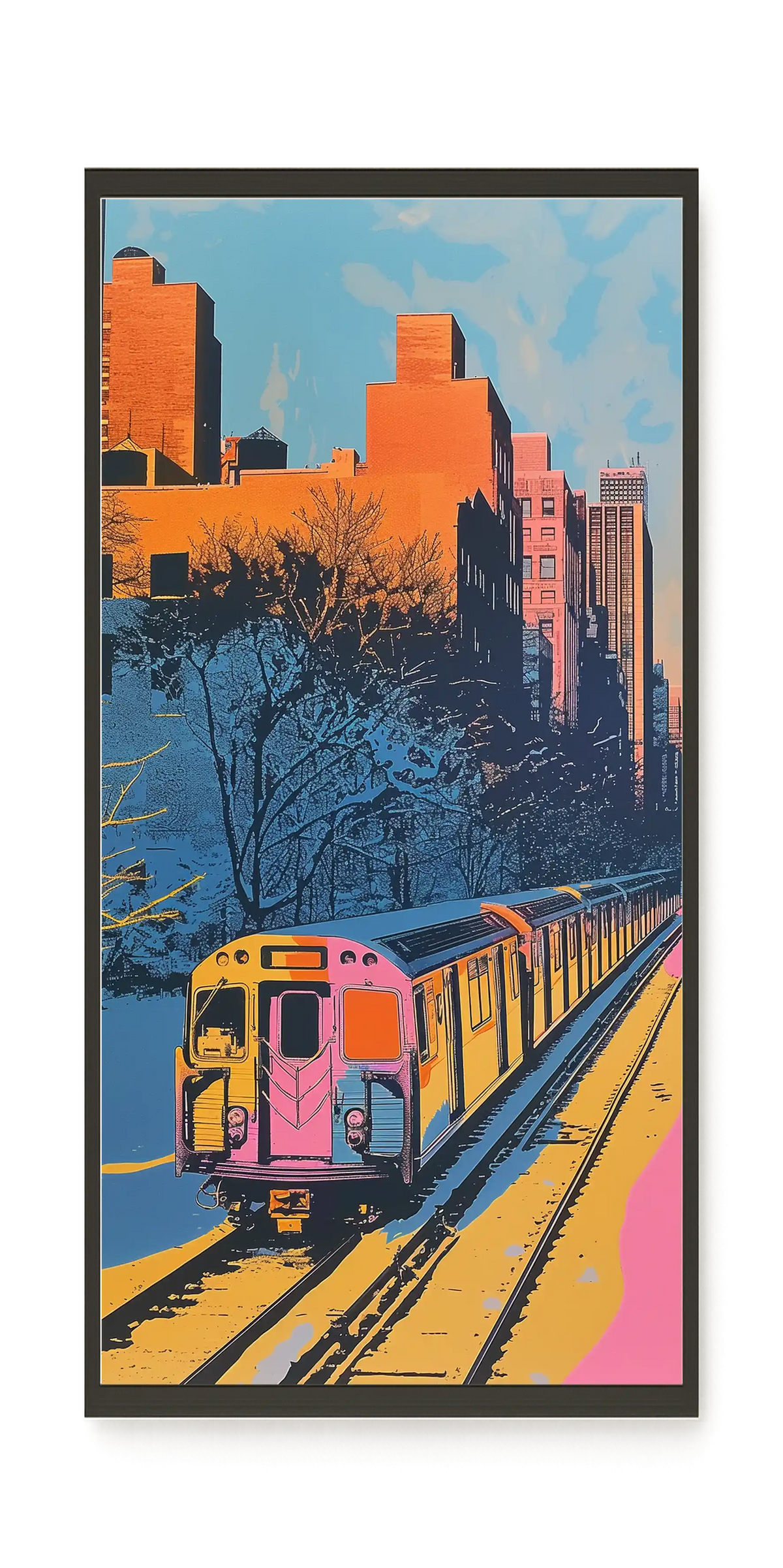 Urban Train Canvas Print