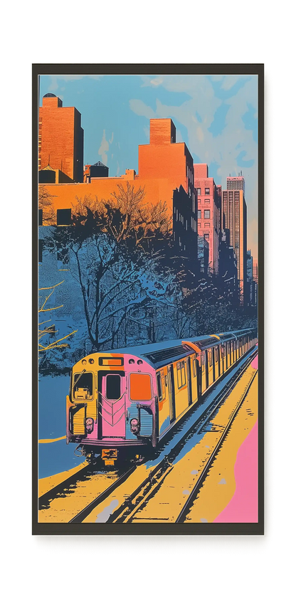 Urban Train Canvas Print