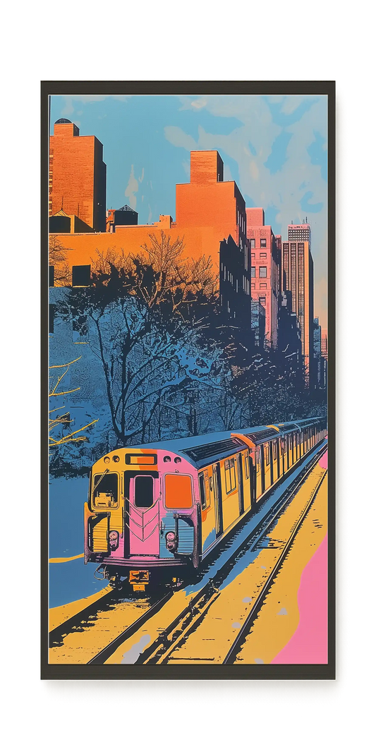 Urban Train Canvas Print