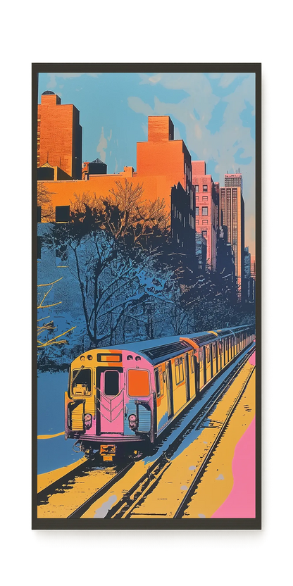 Urban Train Canvas Print