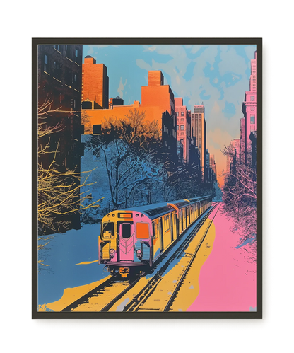Urban Train Canvas Print
