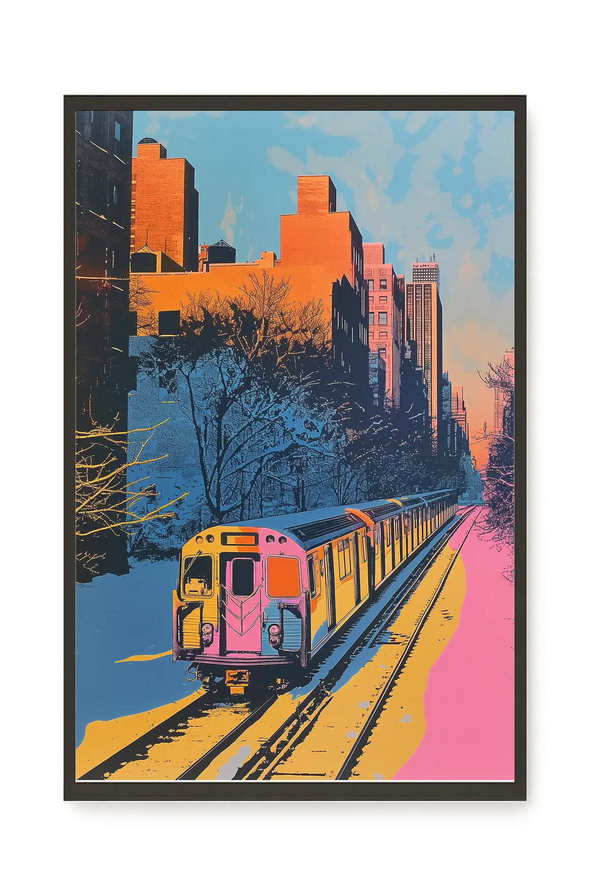 Urban Train Canvas Print