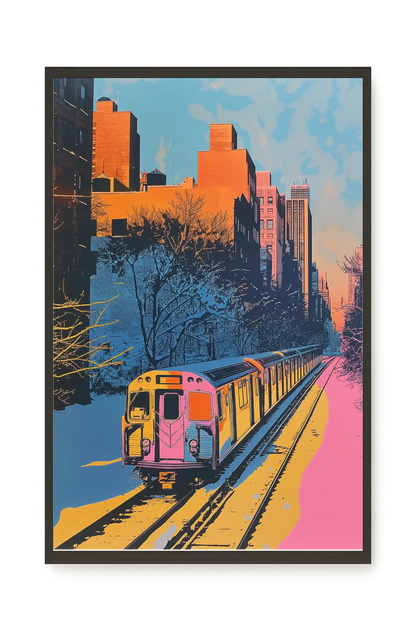 Urban Train Canvas Print