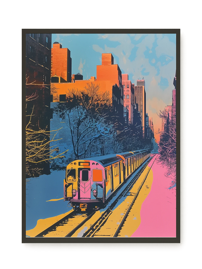 Urban Train Canvas Print