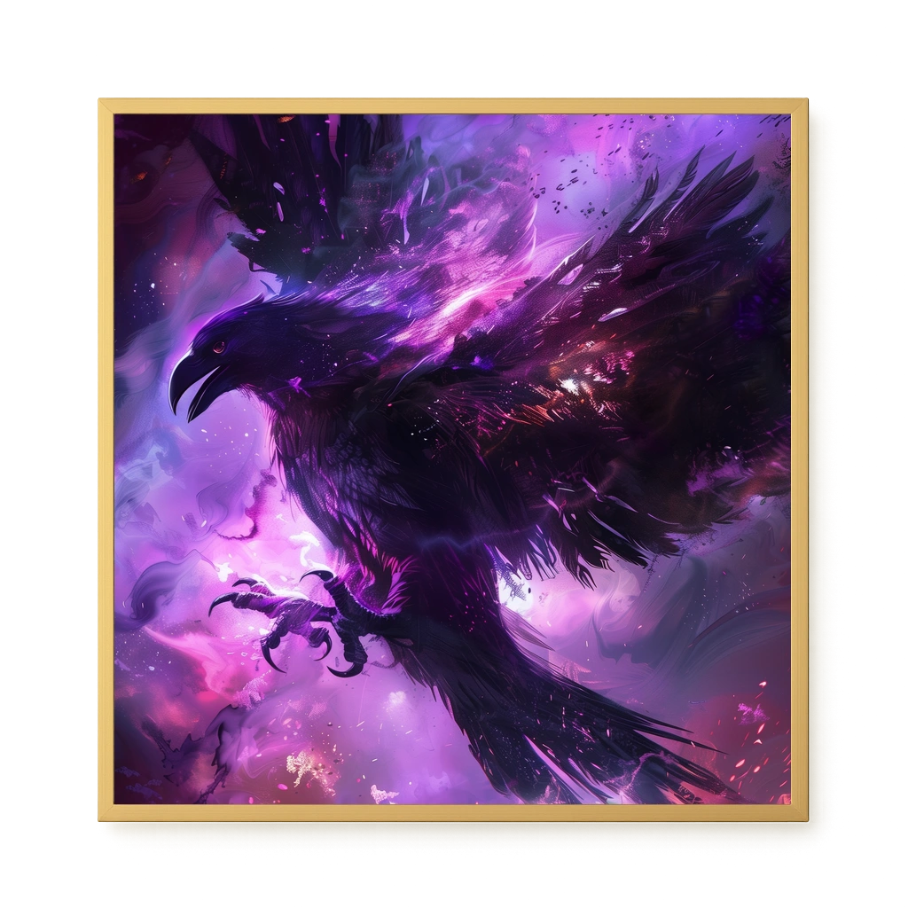 Cosmic Raven Canvas Print